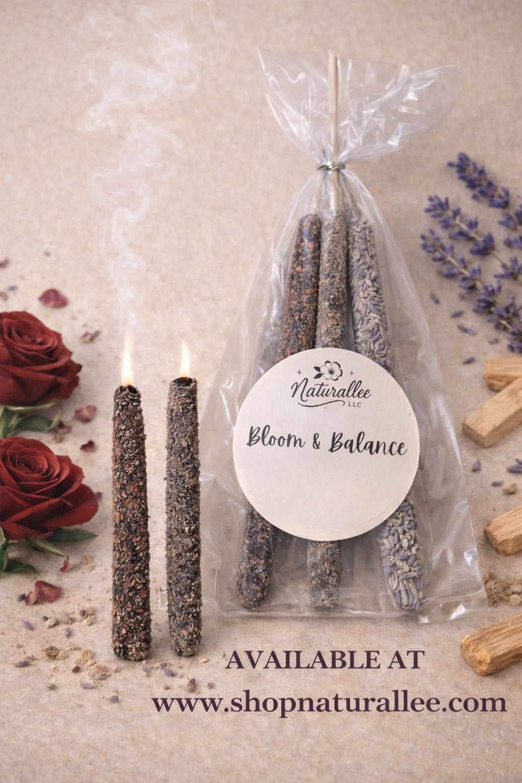 handmade incense (ct. of 3)