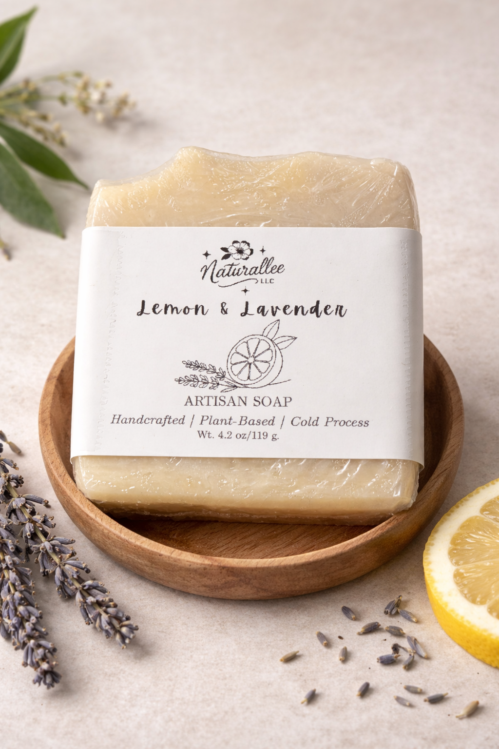 lemon & lavender soap bar